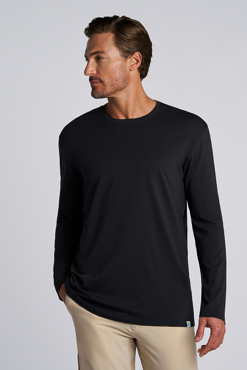Men's Morada Everyday Long Sleeve T-Shirt | Black