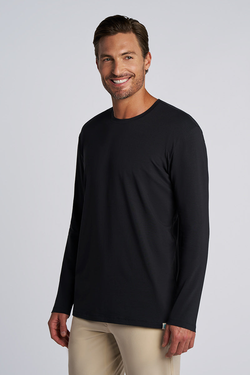 Men's Morada Everyday Long Sleeve T-Shirt | Black