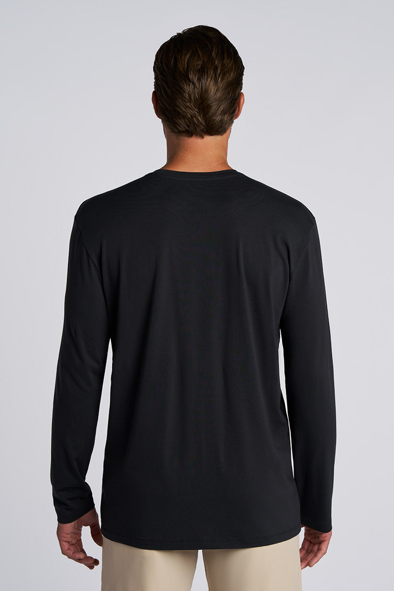 Men's Morada Everyday Long Sleeve T-Shirt | Black