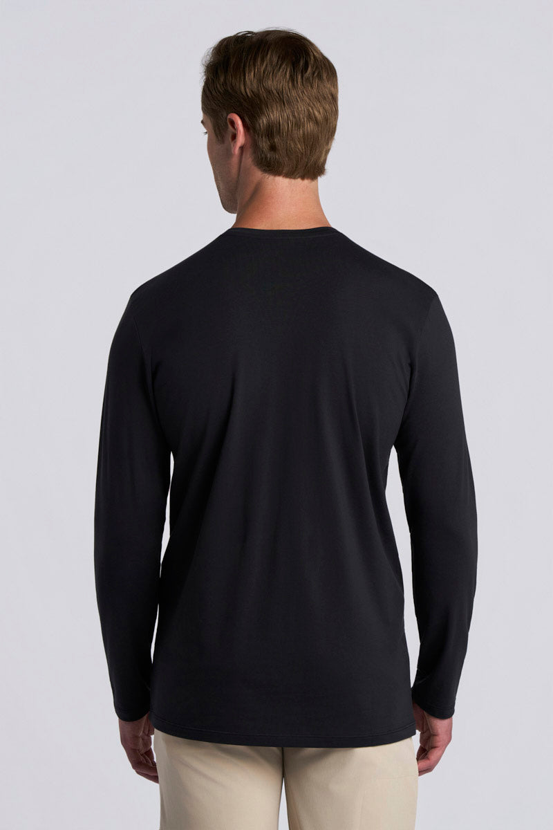 Men's Morada Everyday Long Sleeve T-Shirt Pima Sol | Black