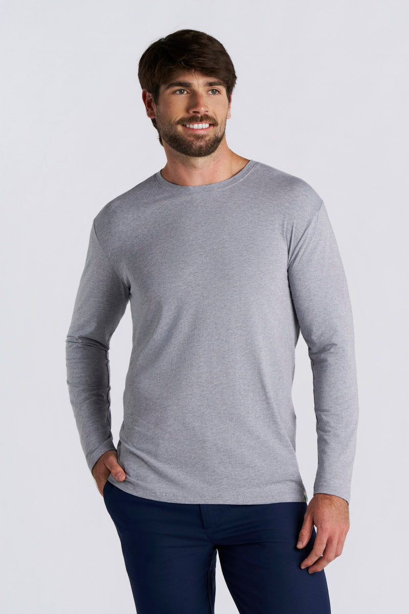 Men's Morada Everyday Long Sleeve T-Shirt | Grey Heather