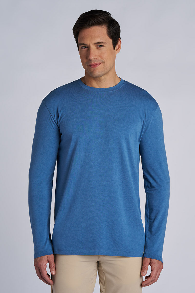 Men's Morada Everyday Long Sleeve T-Shirt | Blue Dusk