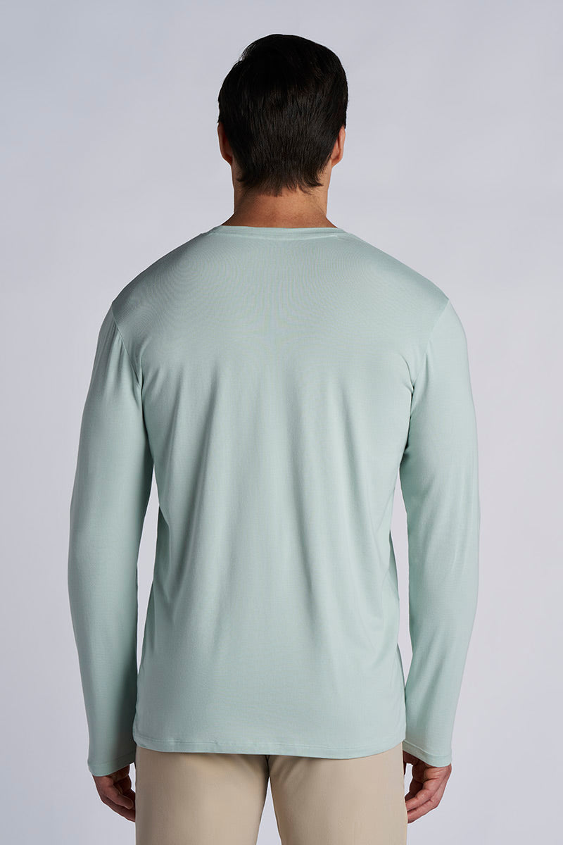 Men's Morada Everyday Long Sleeve T-Shirt | Misty Aqua