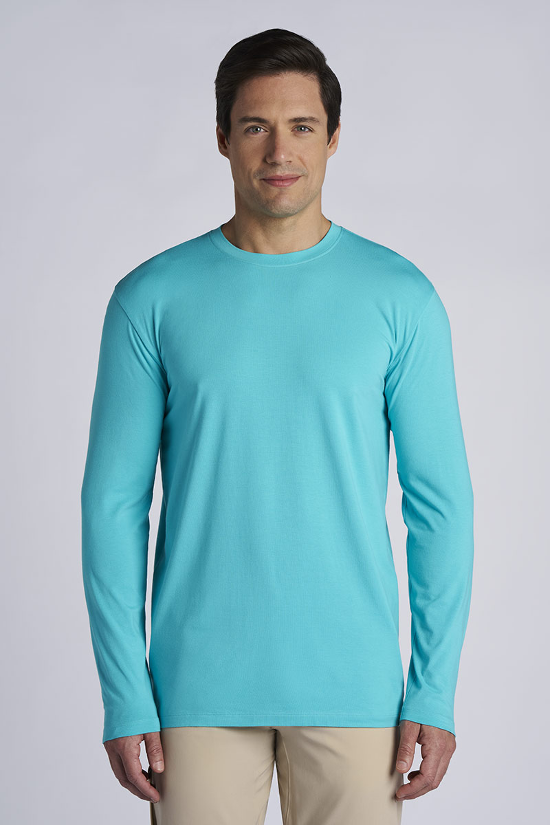 Men's Morada Everyday Long Sleeve T-Shirt | Coolibar Blue