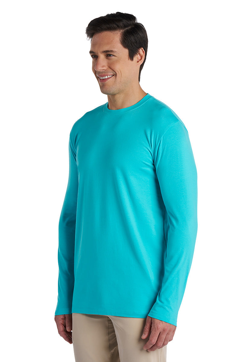 Men's Morada Everyday Long Sleeve T-Shirt | Coolibar Blue