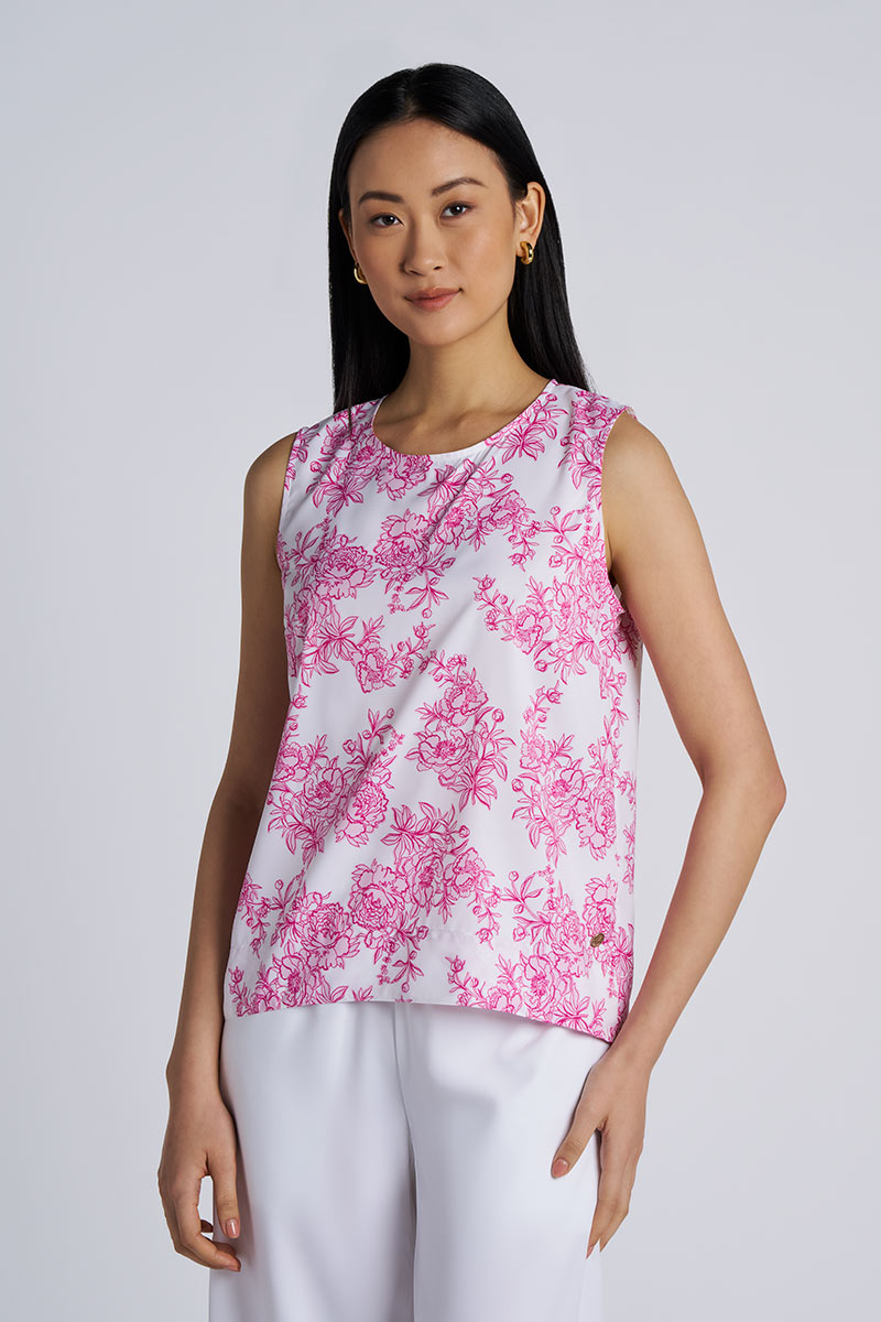 Women's St. Tropez Swing Tank Top | Fuchsia Bouquet