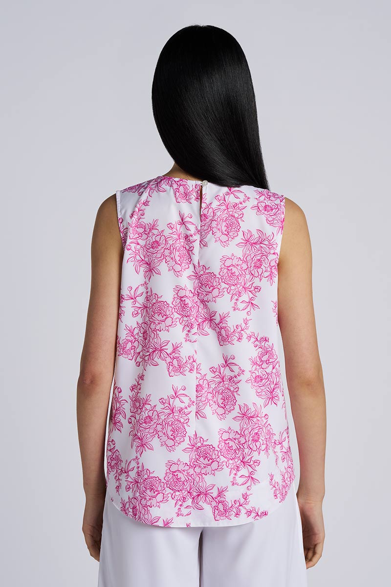 Women's St. Tropez Swing Tank Top | Fuchsia Bouquet