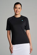 Women's Devi Short Sleeve Fitness Shirt | Black