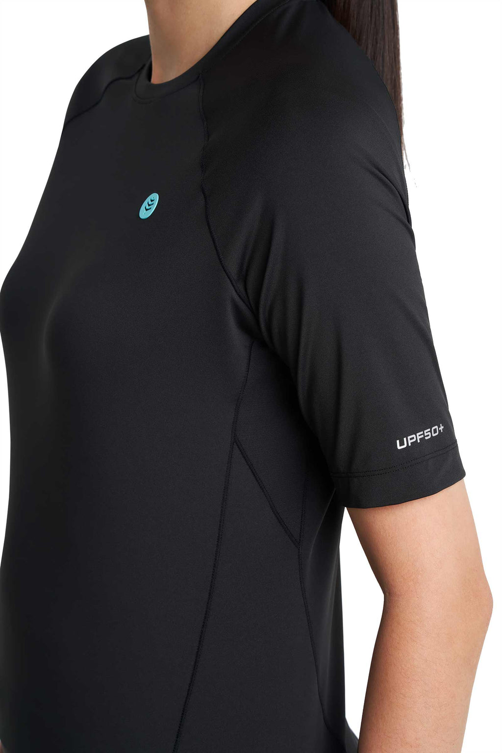 Women's Devi Short Sleeve Fitness Shirt | Black