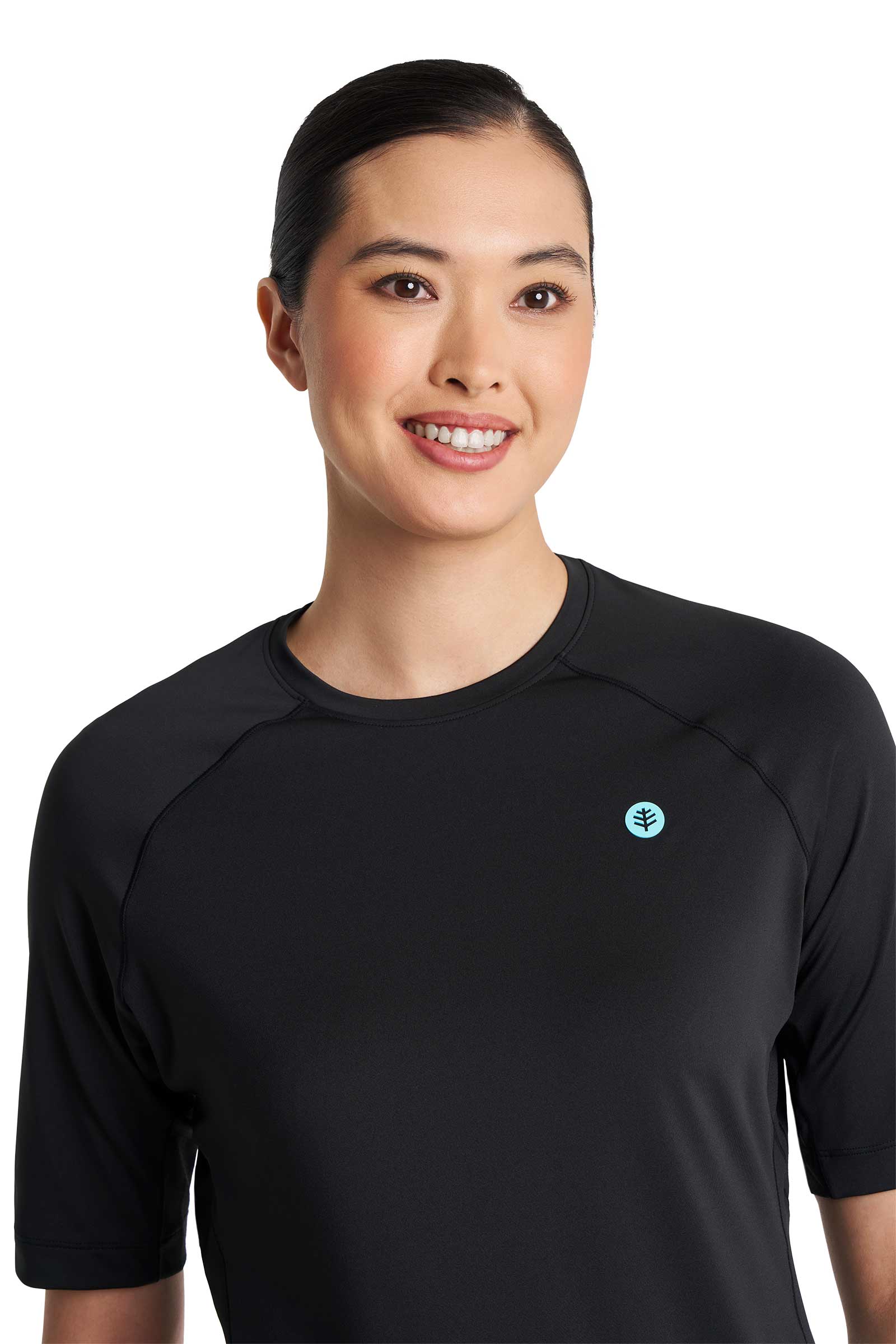 Women's Devi Short Sleeve Fitness Shirt | Black