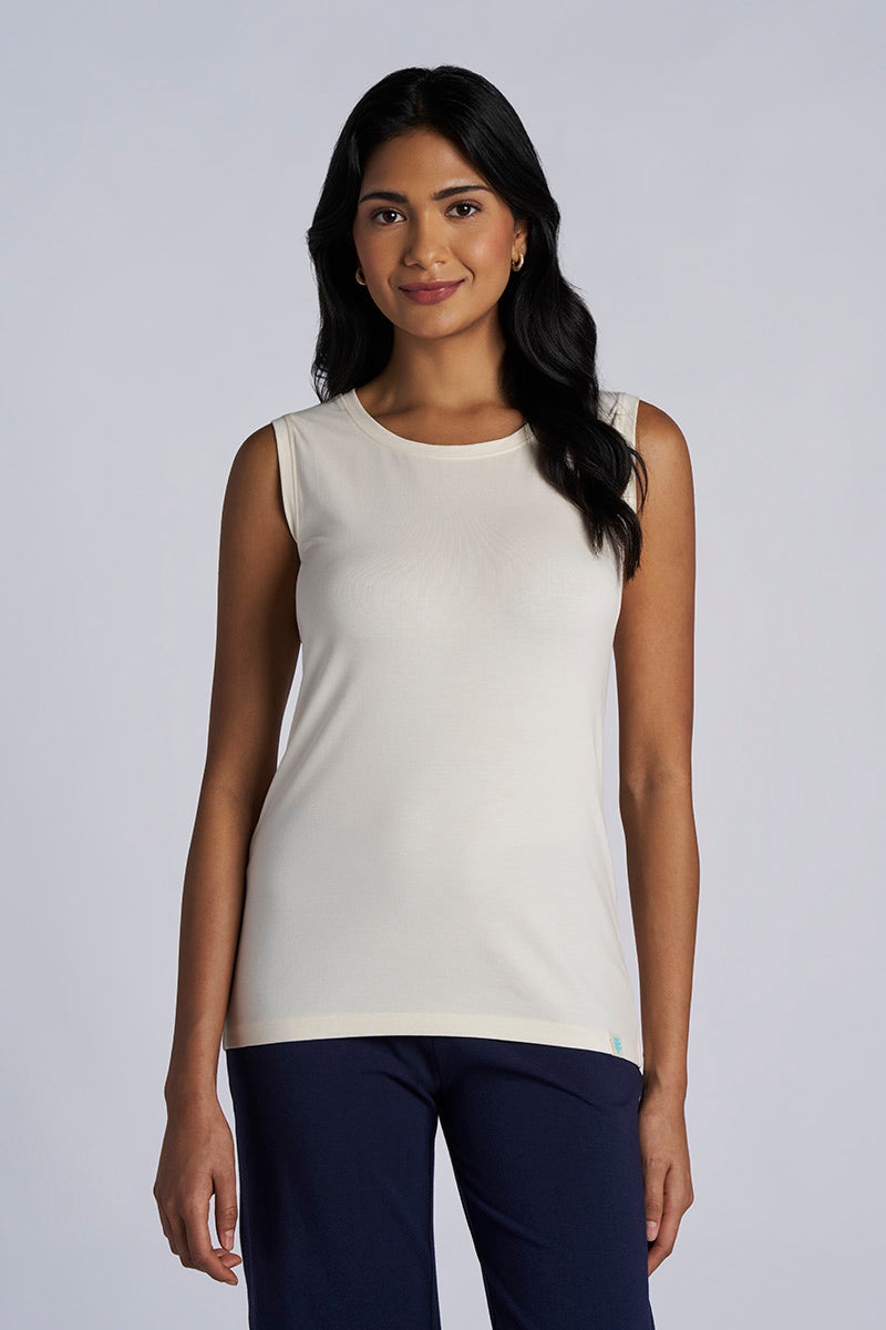 Women's Morada Everyday Basic Tank | Vanilla