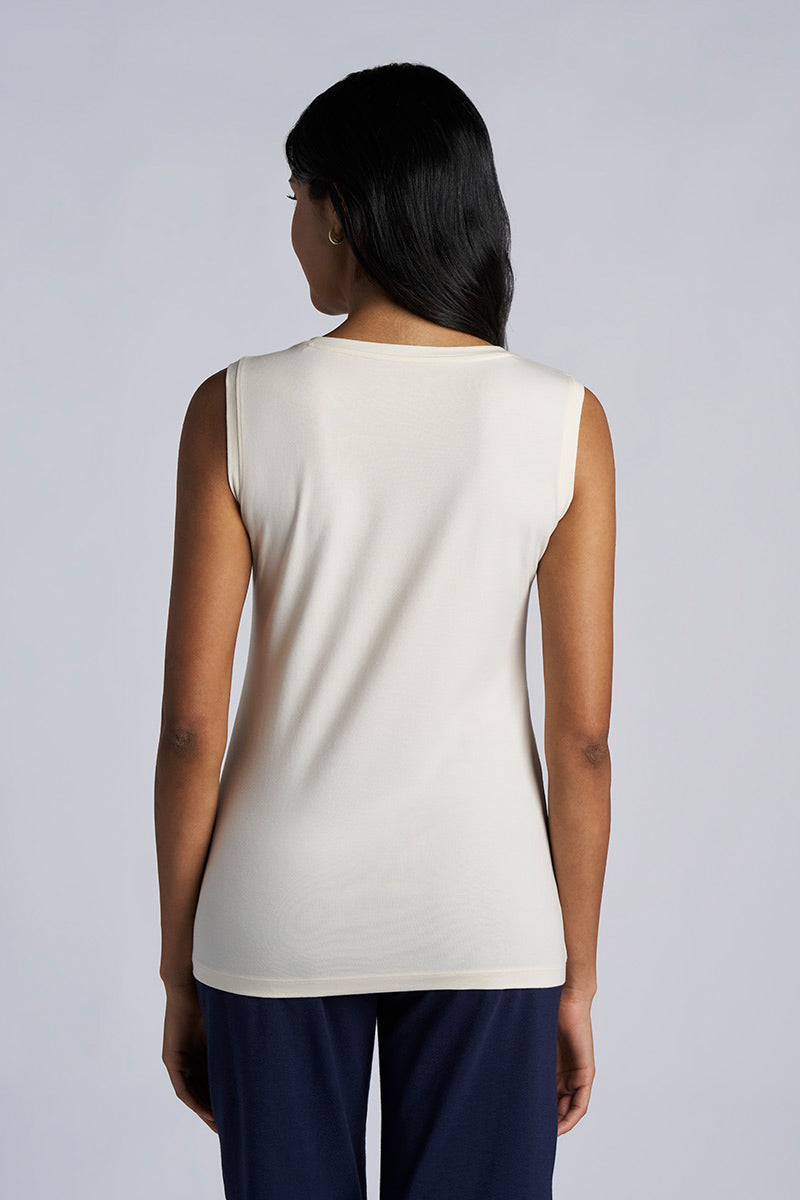 Women's Morada Everyday Basic Tank | Vanilla