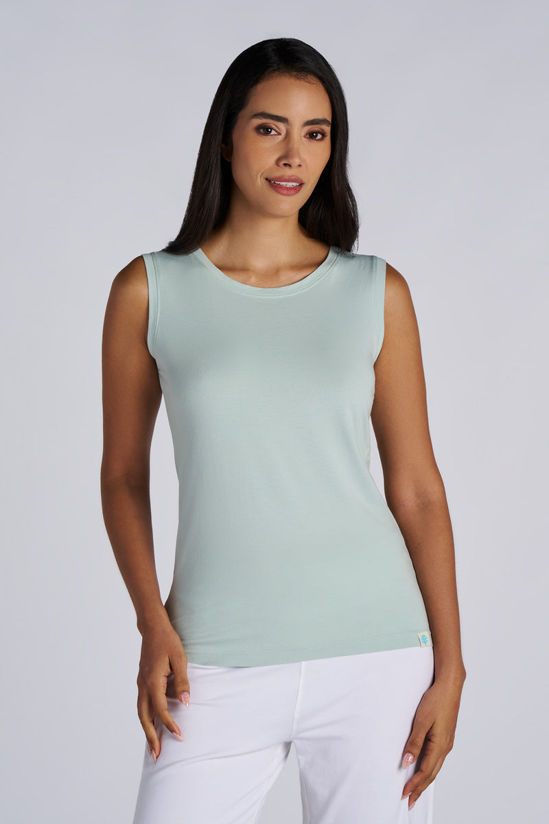 Women's Morada Everyday Basic Tank | Misty Aqua