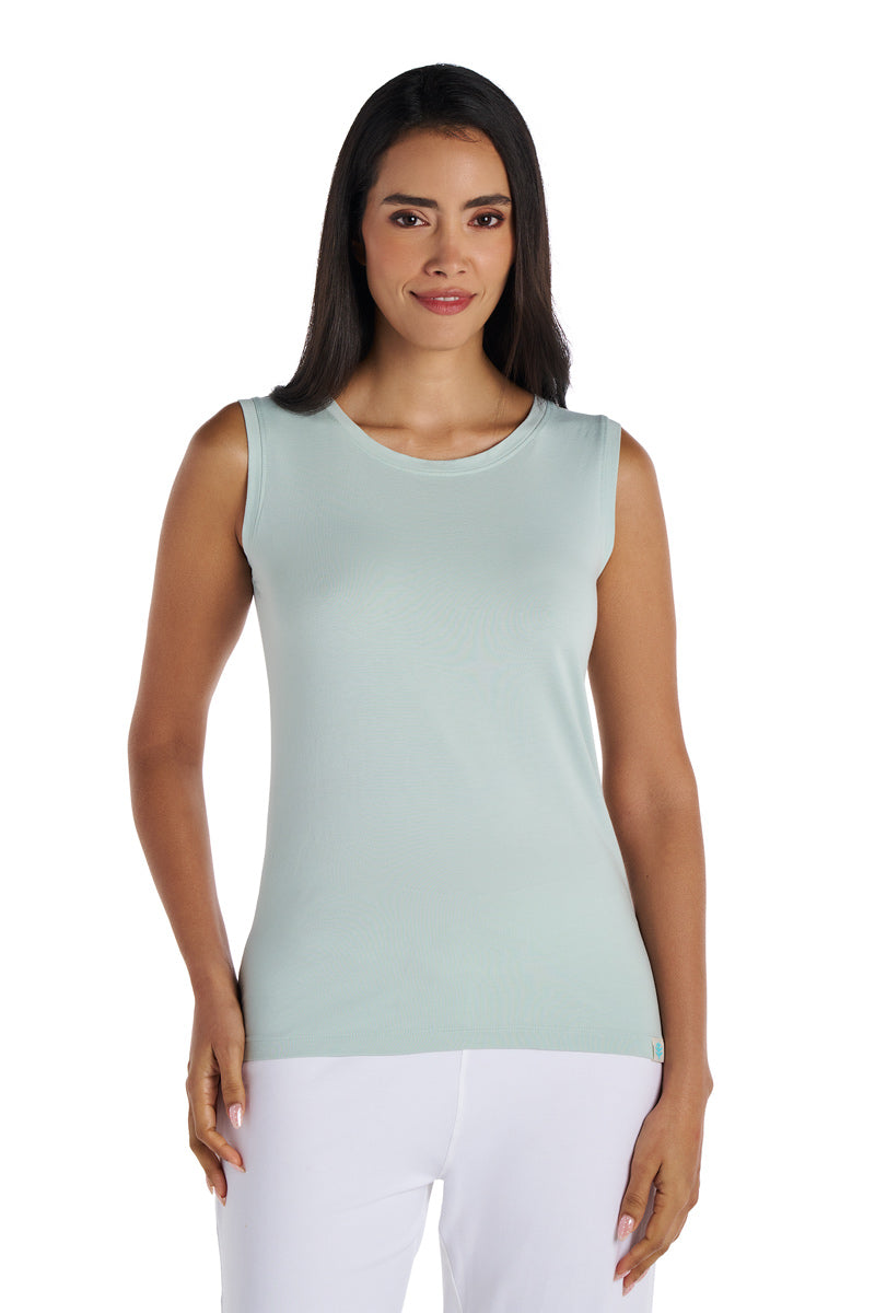 Women's Morada Everyday Basic Tank | Misty Aqua