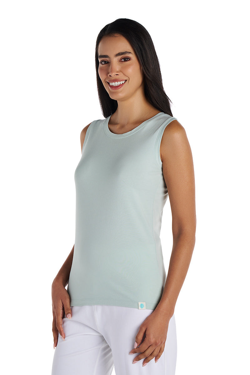 Women's Morada Everyday Basic Tank | Misty Aqua