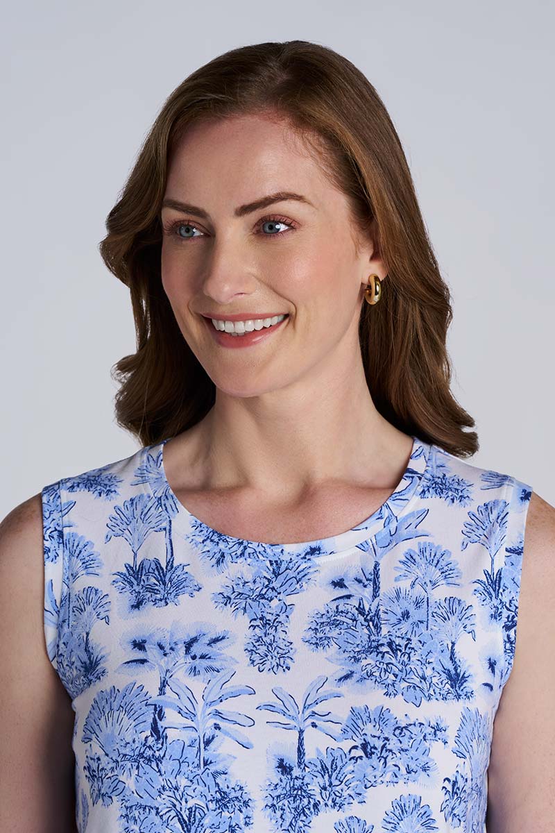 Women's Morada Everyday Basic Tank | Periwinkle Isla Bonita