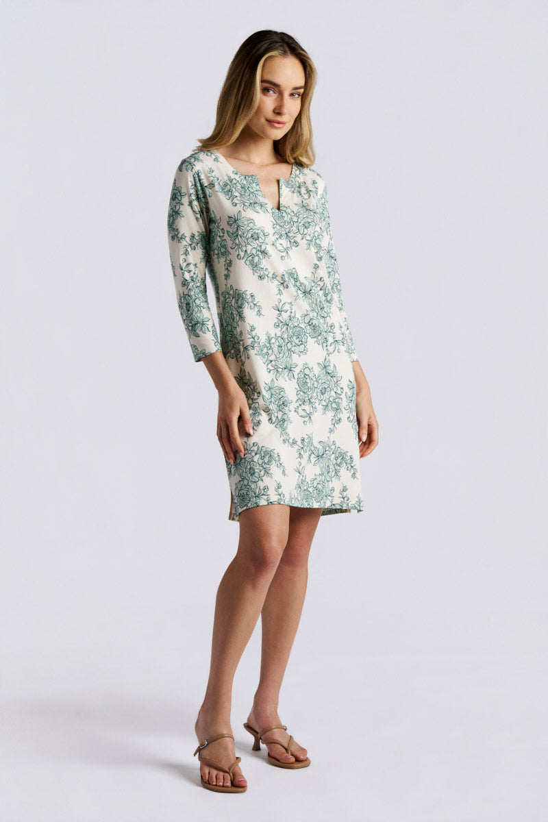 Women's Oceanside Tunic Dress | Vanilla Bouquet