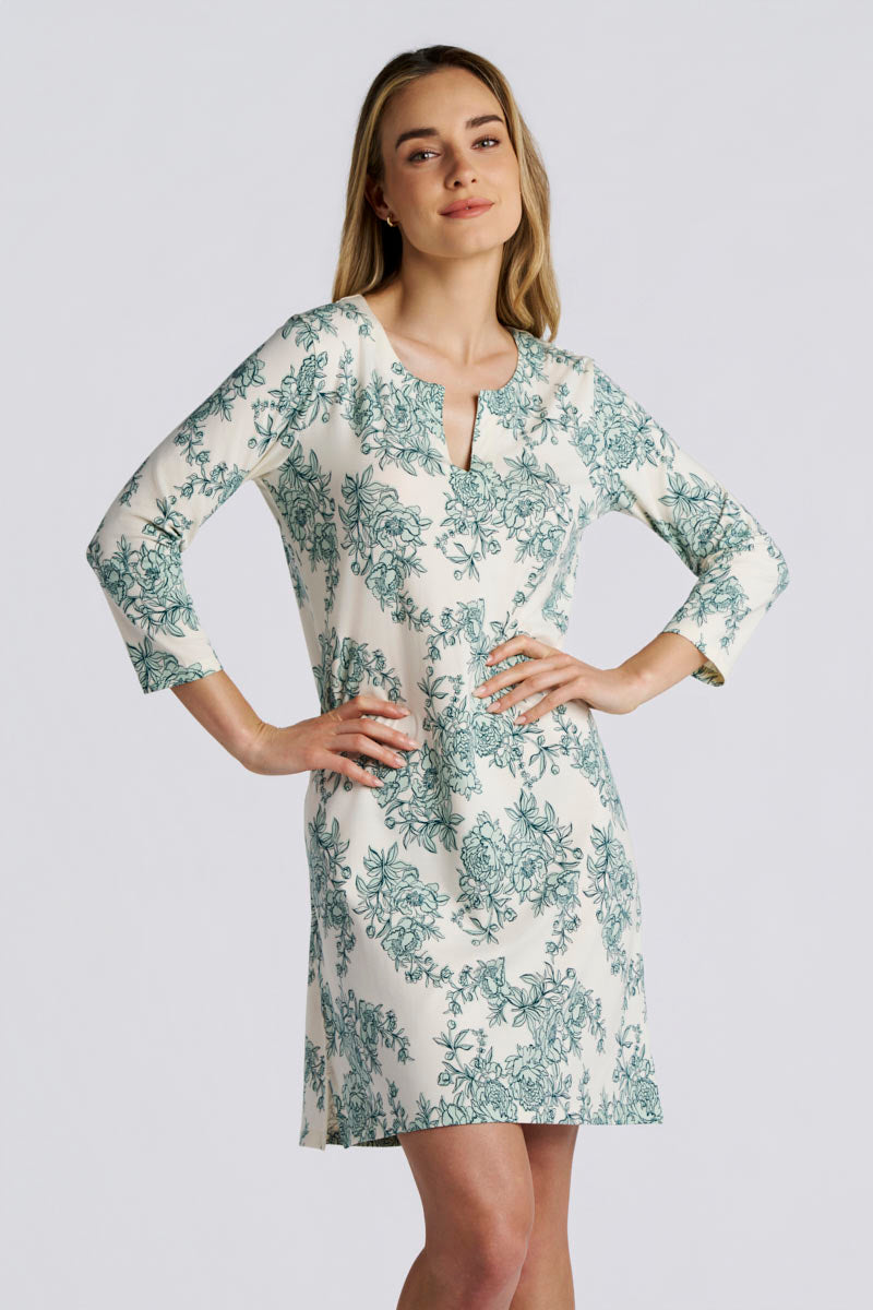 Women's Oceanside Tunic Dress | Vanilla Bouquet