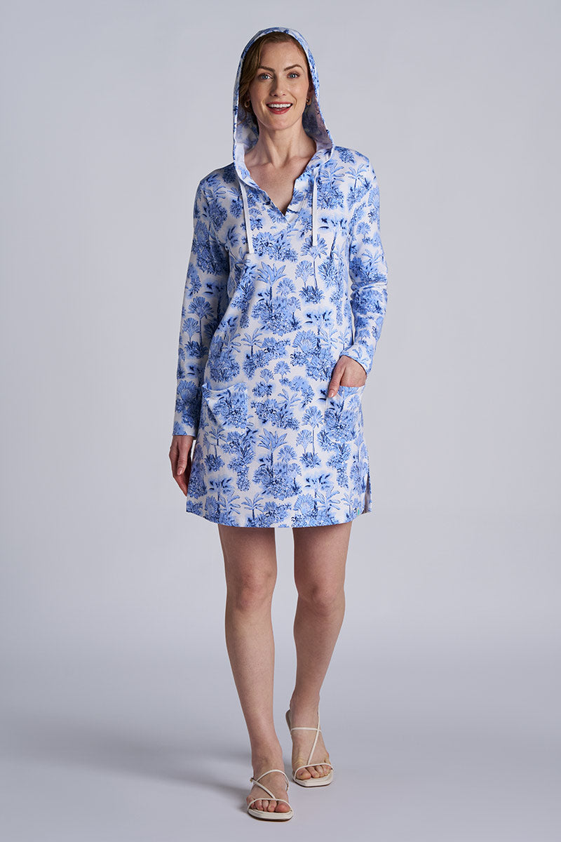 Women's Catalina Cover-Up Dress with Pockets | Periwinkle Isla Bonita