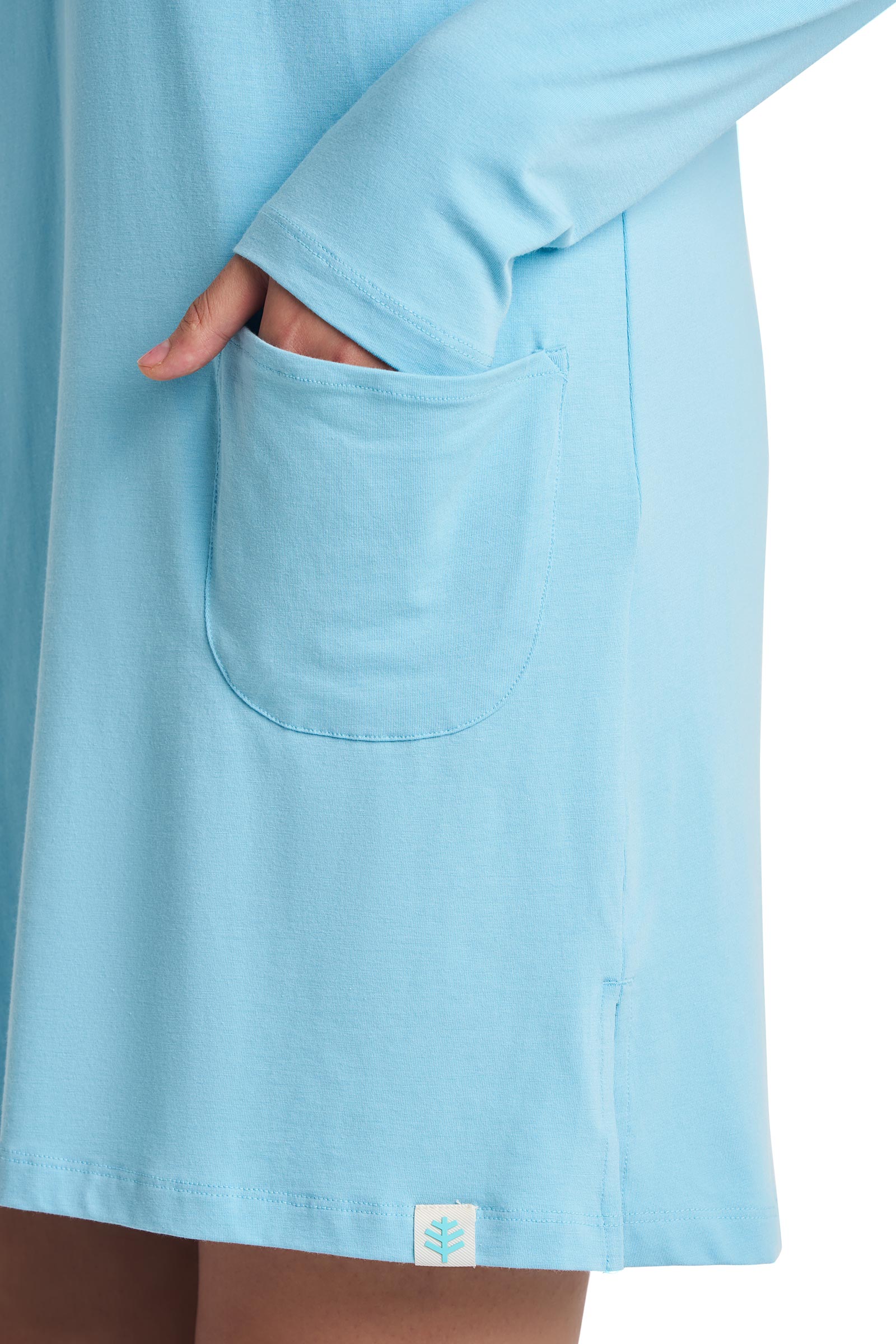 Women's Catalina Cover-Up Dress with Pockets | Arctic Blue