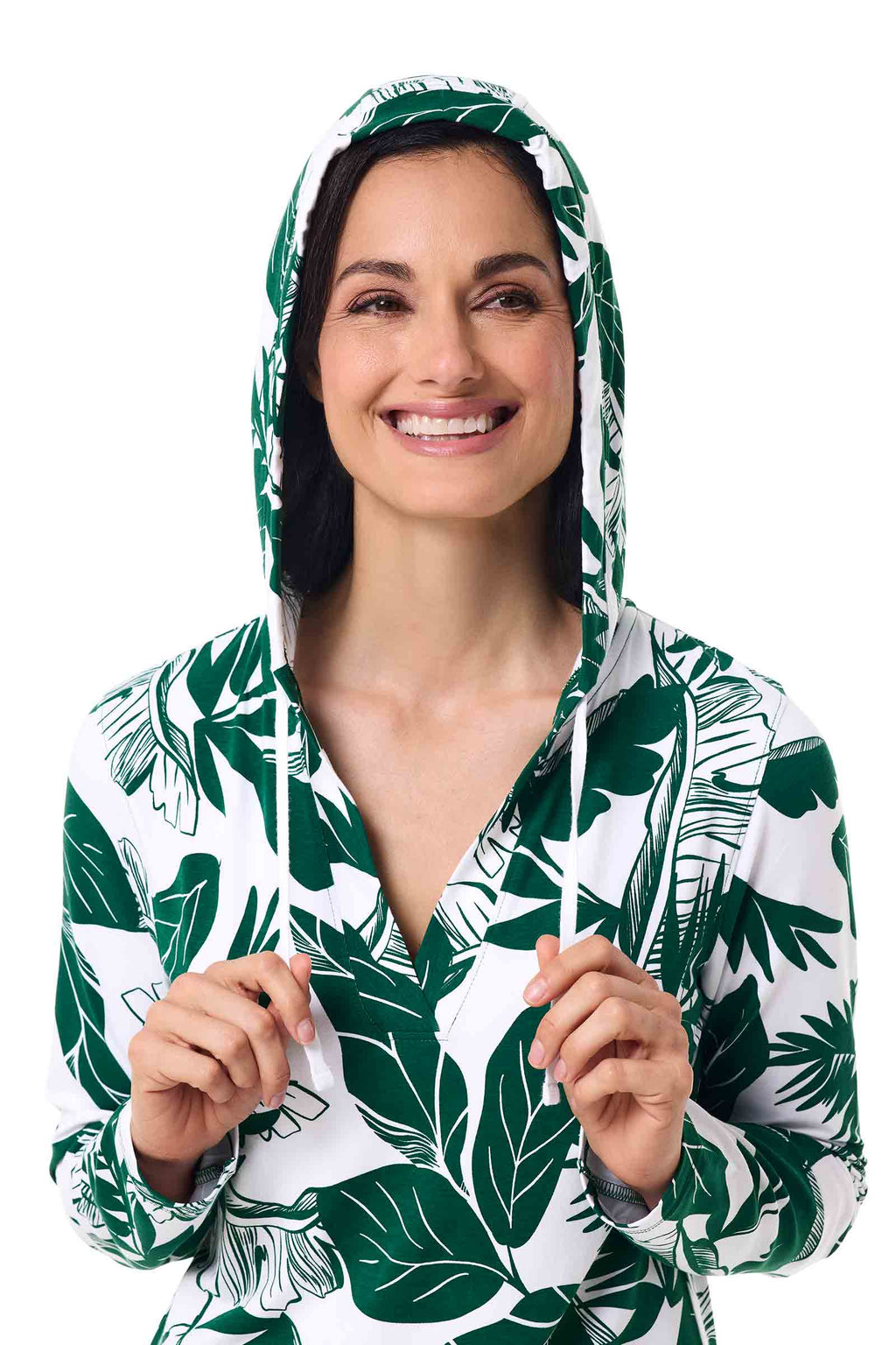 Women's Catalina Cover-Up Dress with Pockets | Eden Green Palm Paradise