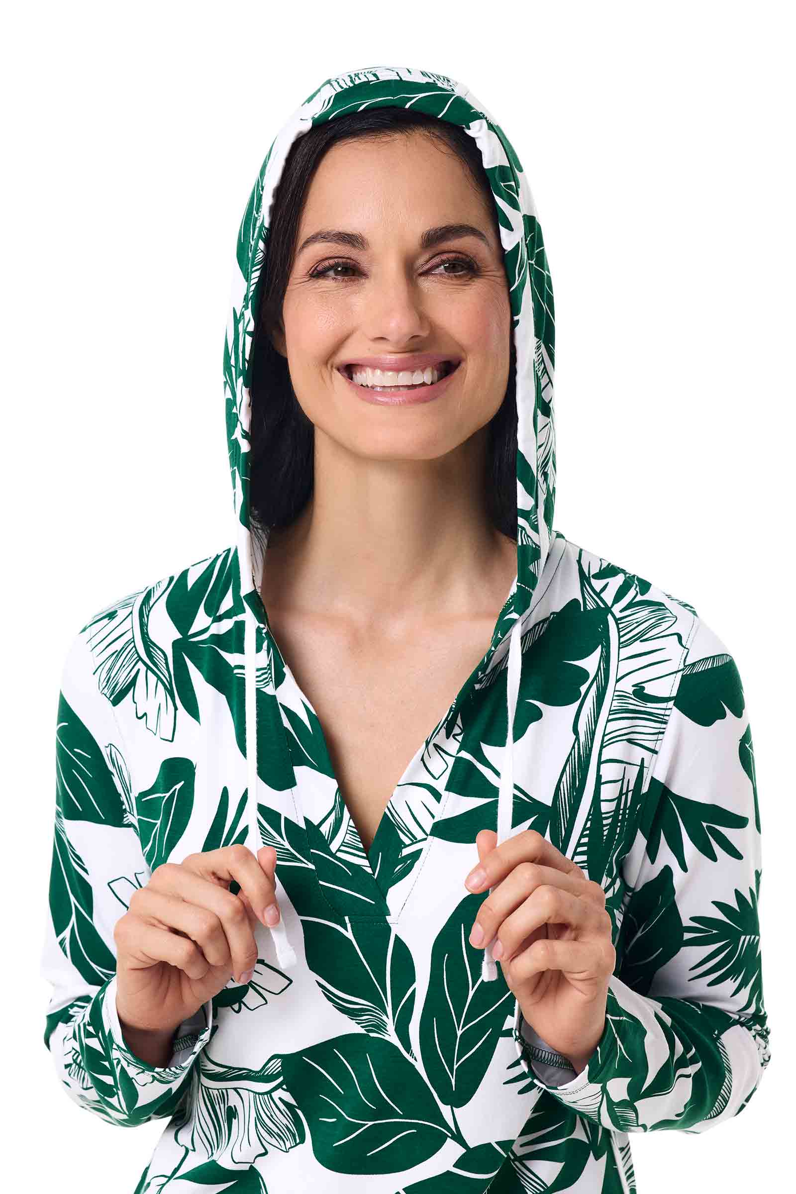 Women's Catalina Cover-Up Dress with Pockets | Eden Green Palm Paradise