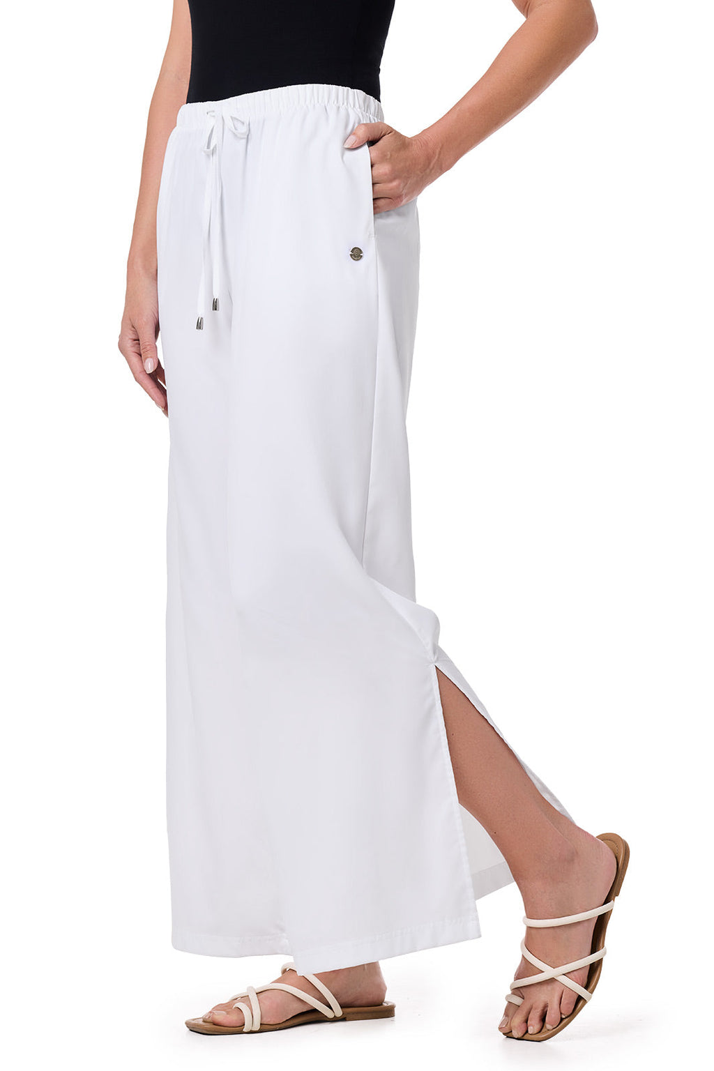 Women's Petra Wide Leg Pant | White