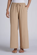 Women's Petra Wide Leg Pant | Pale Khaki