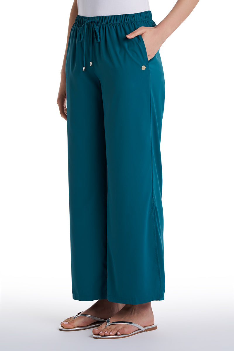 Women's Petra Wide Leg Pant | Transformative Teal