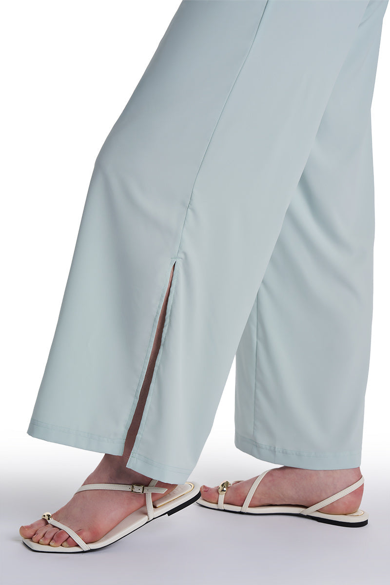 Women's Petra Wide Leg Pant | Misty Aqua