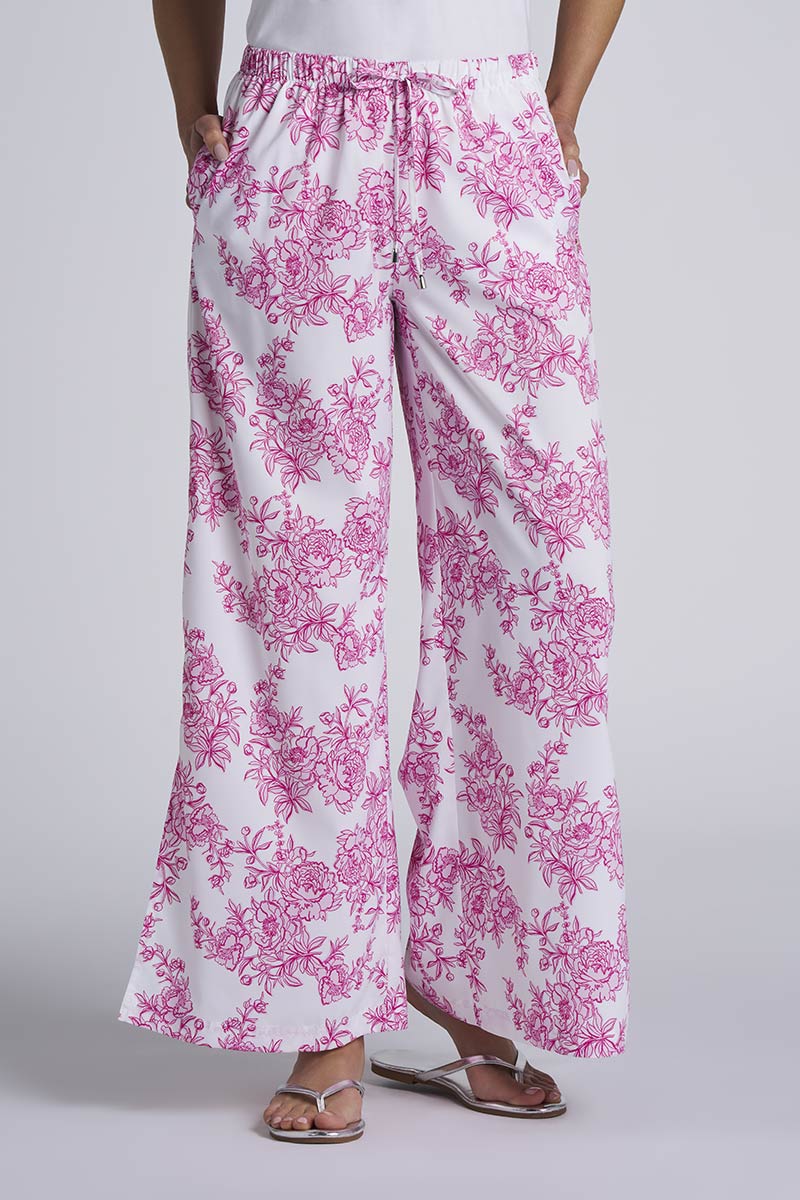 Women's Petra Wide Leg Pant | Fuchsia Bouquet