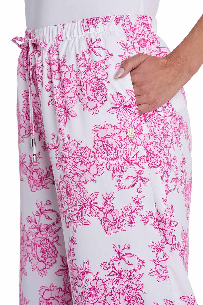 Women's Petra Wide Leg Pant | Fuchsia Bouquet