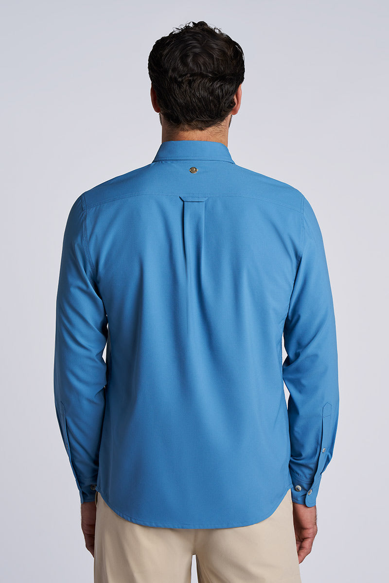 Men's Aricia Long Sleeve Shirt | Blue Dusk