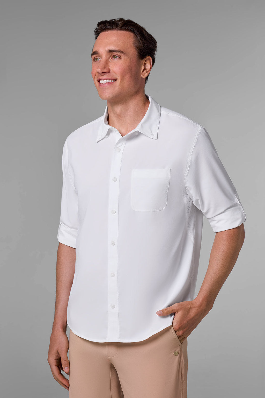 Men's Aricia Long Sleeve Shirt | White