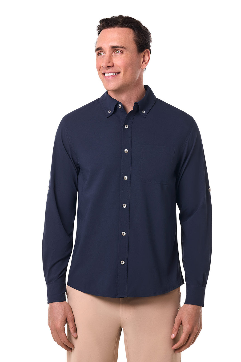 Men's Aricia Long Sleeve Shirt | Navy