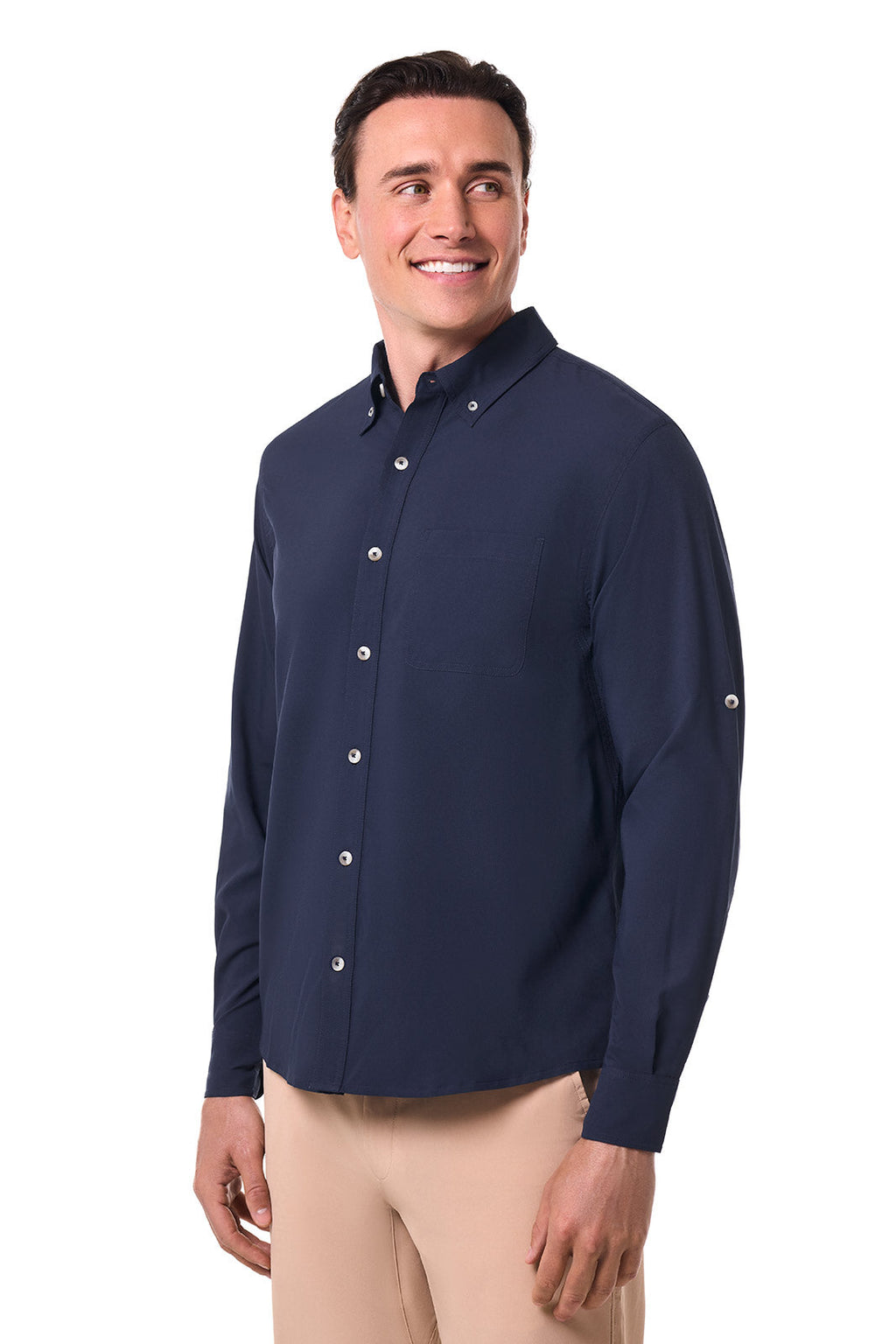 Men's Aricia Long Sleeve Shirt | Navy
