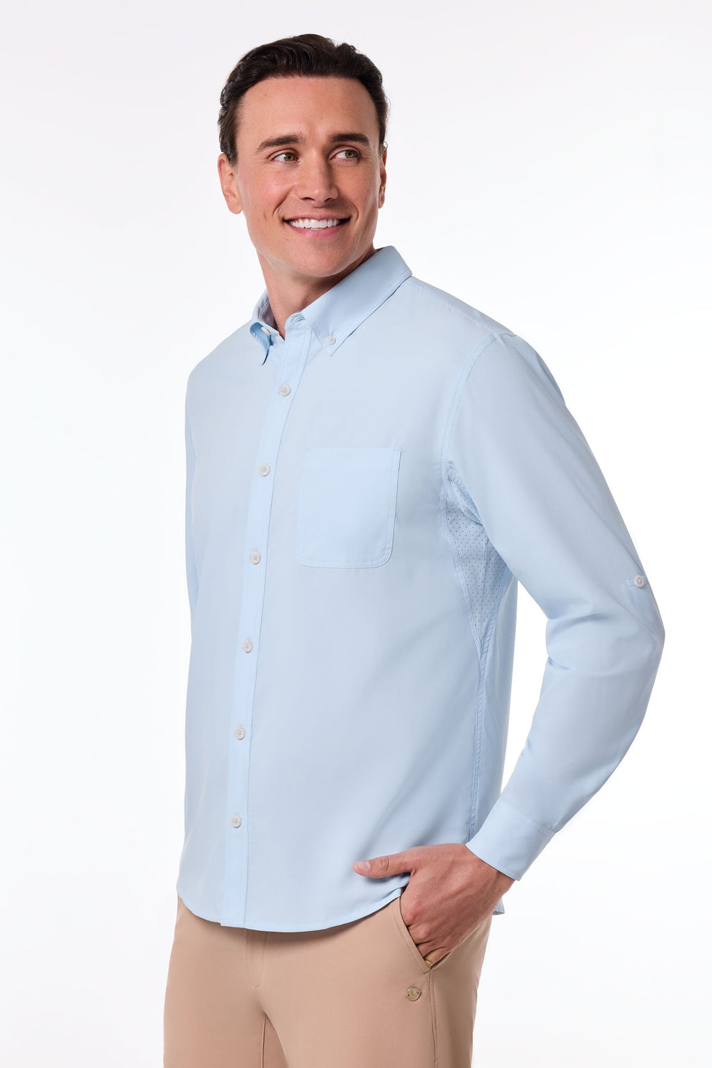 Men's Aricia Long Sleeve Shirt | Light Blue