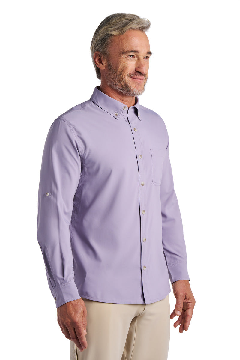 Men's Aricia Long Sleeve Shirt | Lavender Gray