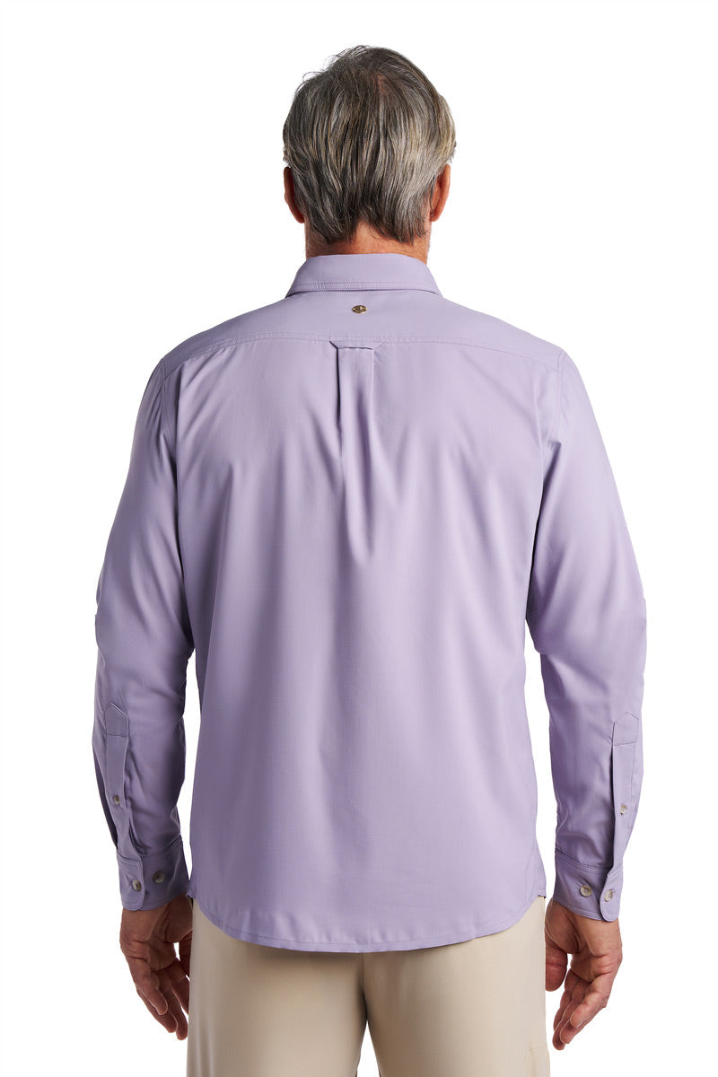 Men's Aricia Long Sleeve Shirt | Lavender Gray