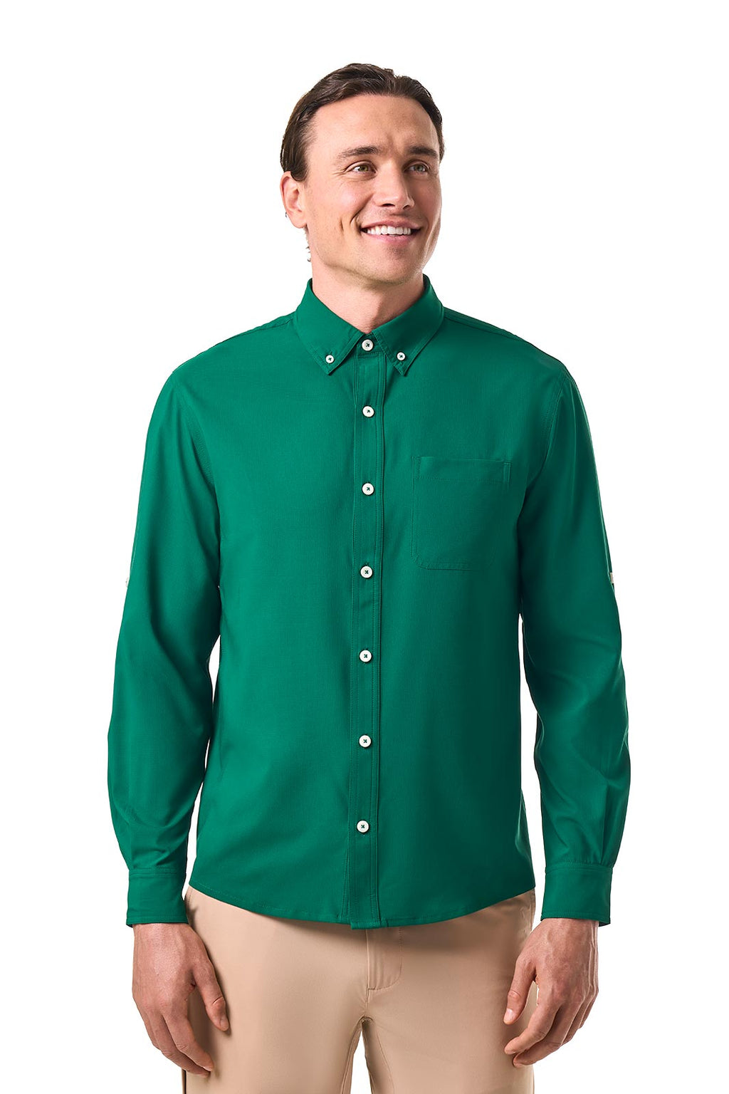 Men's Aricia Long Sleeve Shirt | Eden Green