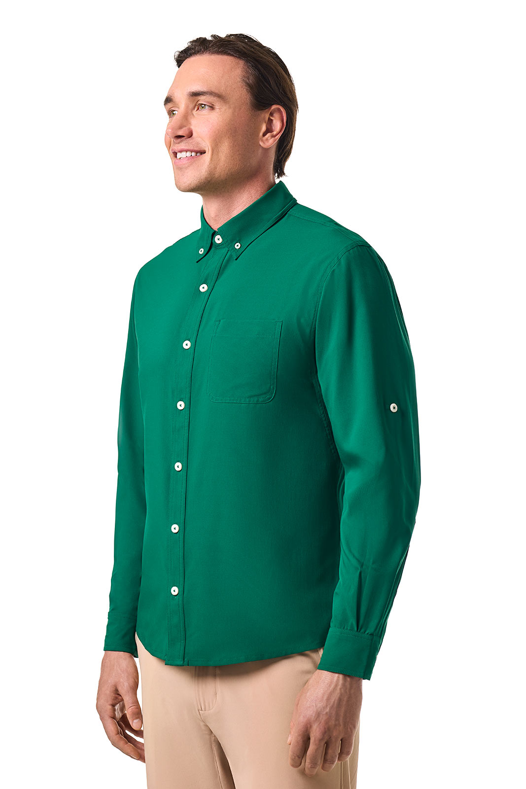 Men's Aricia Long Sleeve Shirt | Eden Green