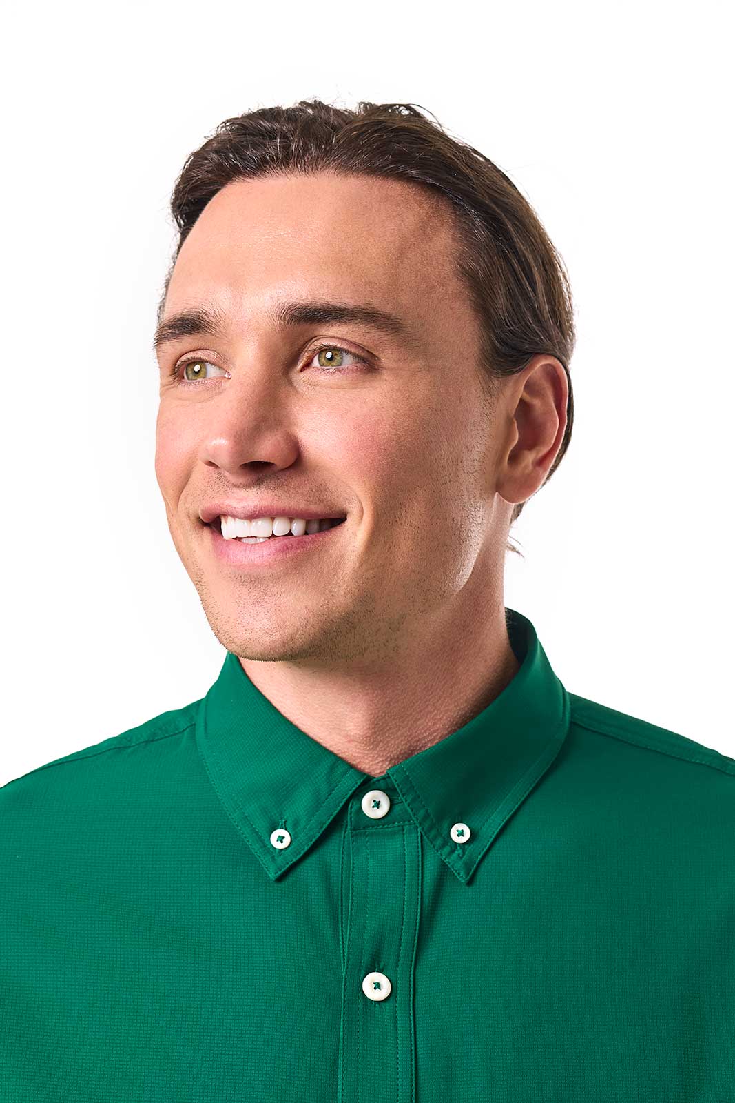Men's Aricia Long Sleeve Shirt | Eden Green
