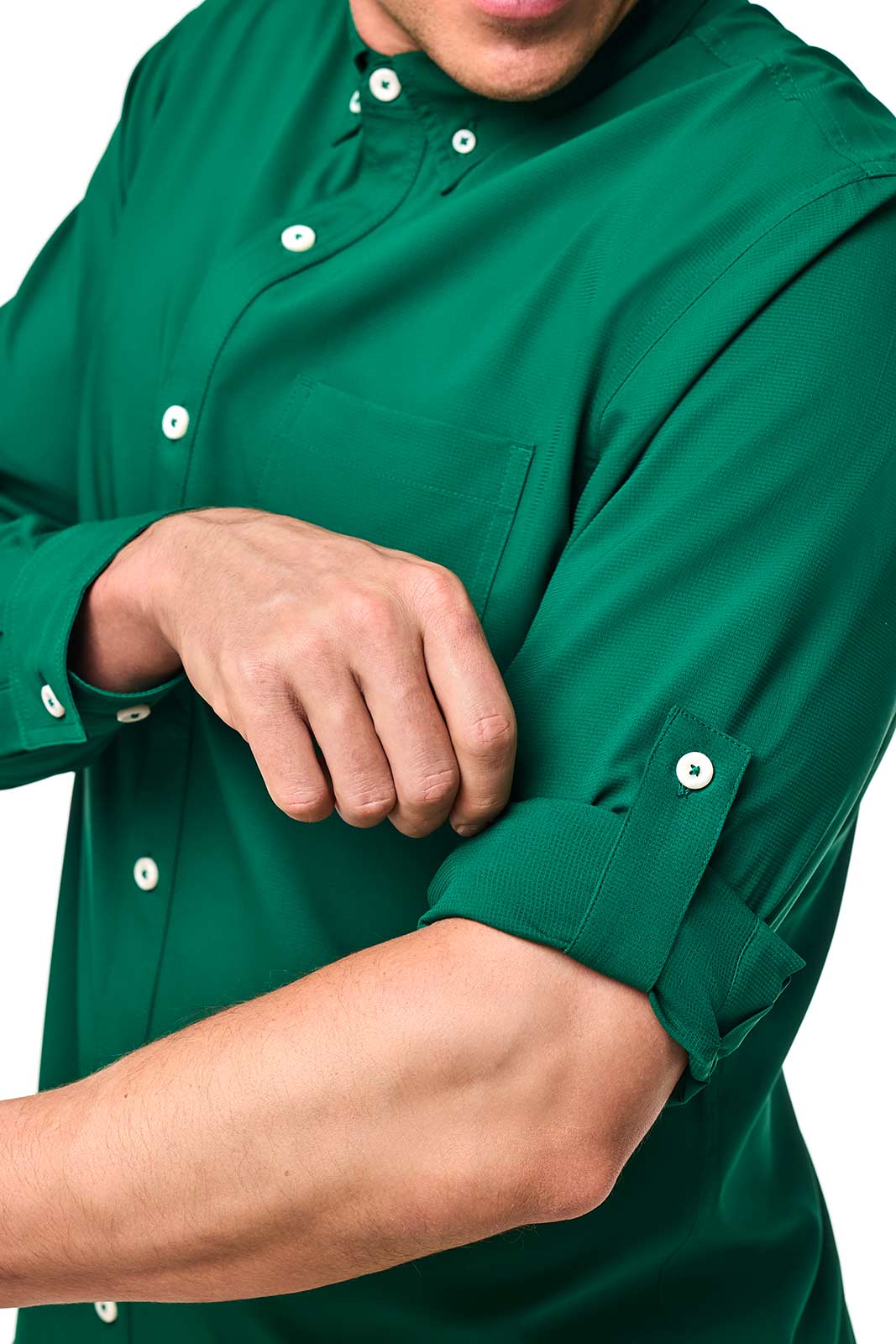 Men's Aricia Long Sleeve Shirt | Eden Green