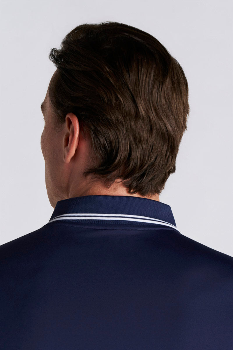 Men's Erodym Long Sleeve Sports Polo | Navy