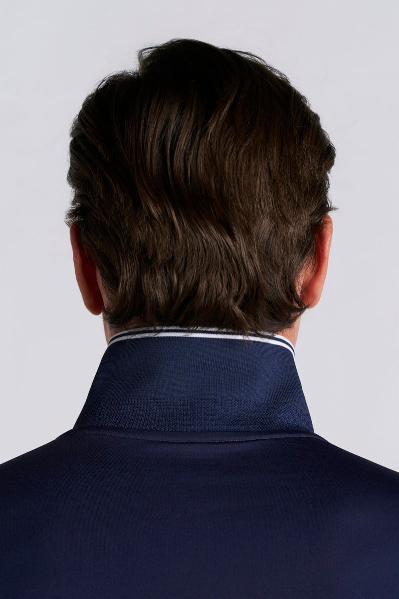 Men's Erodym Long Sleeve Sports Polo | Navy