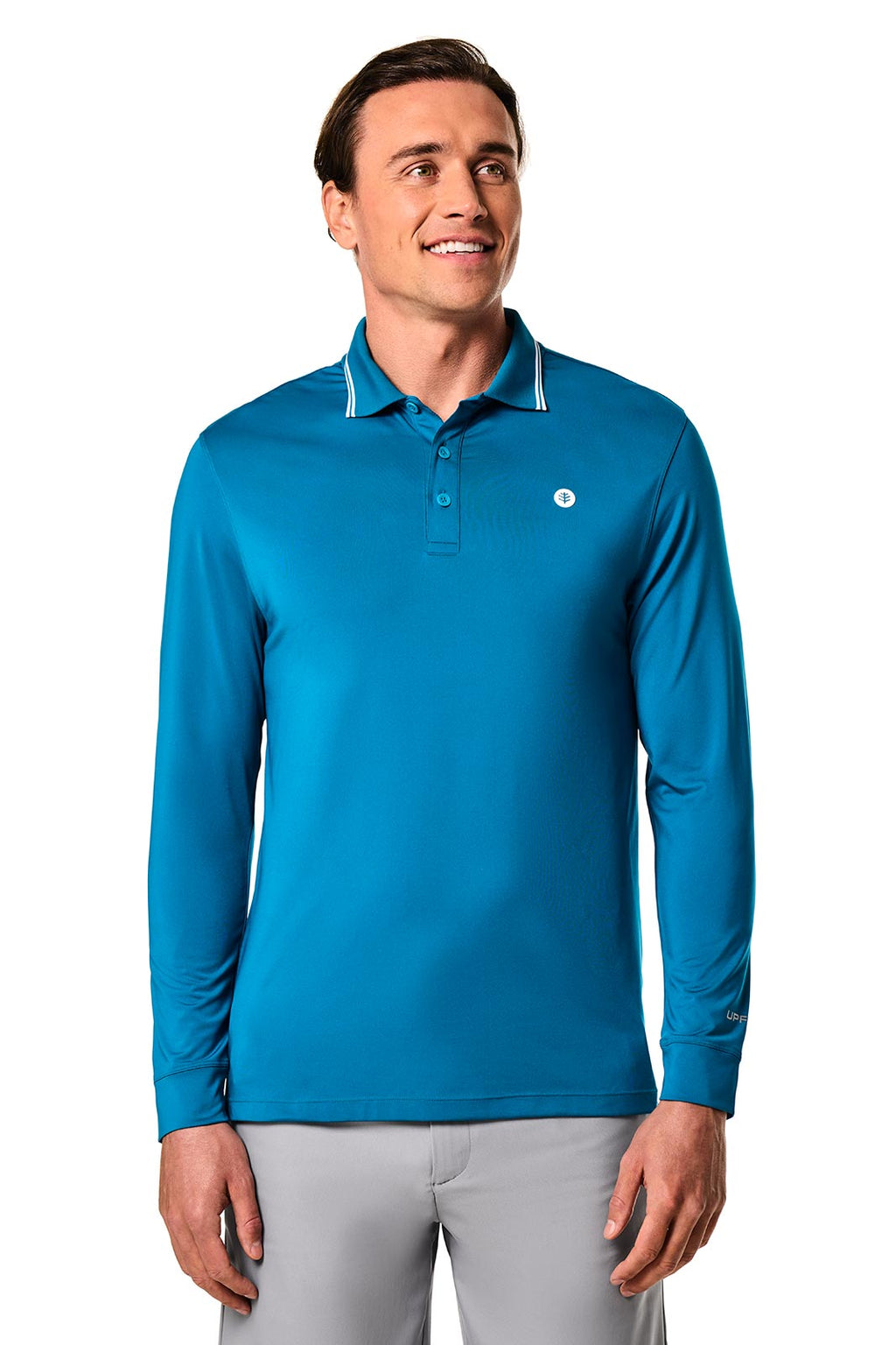 Men's Erodym Long Sleeve Sports Polo | Bluejay