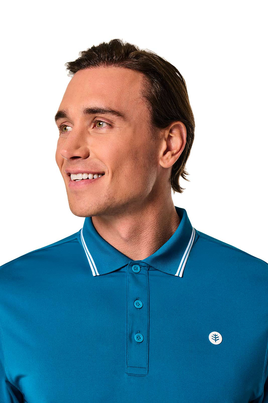 Men's Erodym Long Sleeve Sports Polo | Bluejay