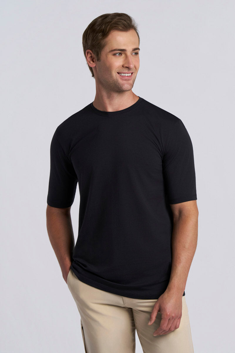 Men's Morada Everyday Short Sleeve T-Shirt Pima Sol | Black