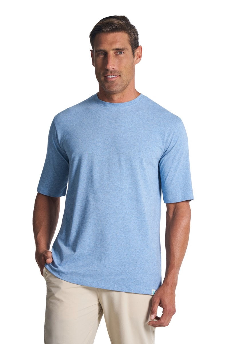 Men's Morada Everyday Short Sleeve T-Shirt | Light Blue Heather
