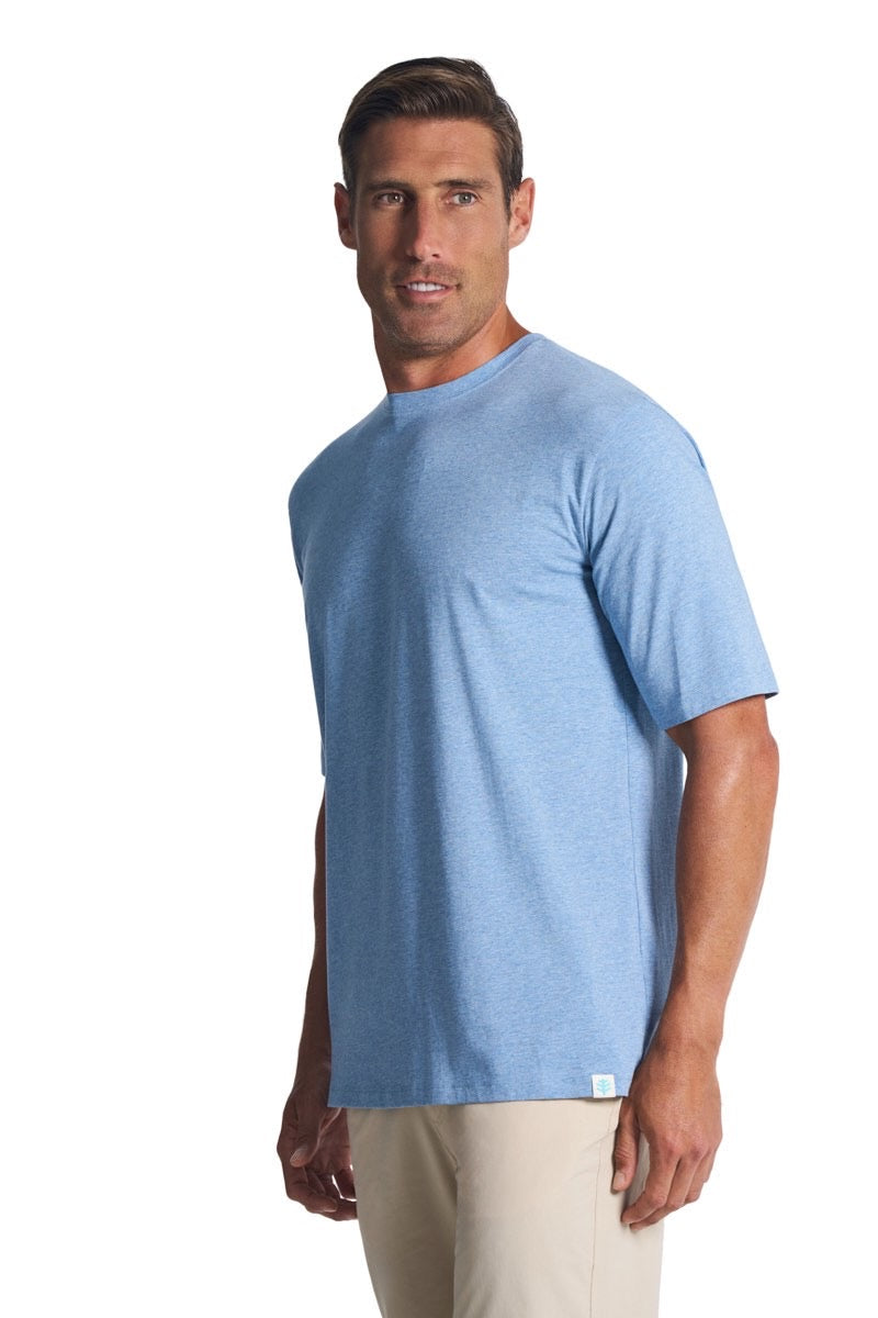 Men's Morada Everyday Short Sleeve T-Shirt | Light Blue Heather